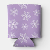 Lila Schneeflocke kann kühler werden Dosenkühler (Rückseite)