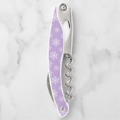 Lila Schneeflockenschraube Kellnermesser (Rückseite)