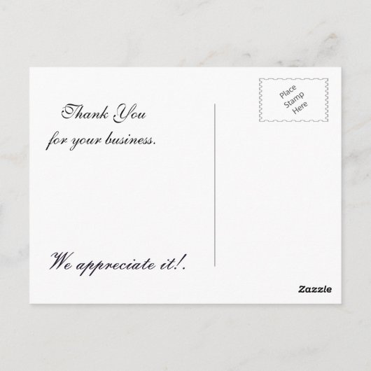 lila Schneeflockgeschäft Danke an die Karten (Rückseite)