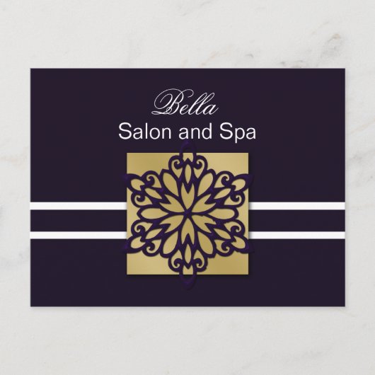 lila Schneeflockgeschäft Danke an die Karten (Vorderseite)