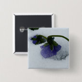 Lila Schneepause Button (Vorne & Hinten)