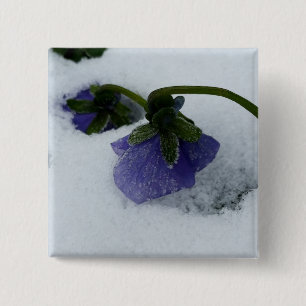 Lila Schneepause Button