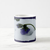 Lila Schneepause Kaffeetasse (Mittel)