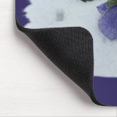 Lila Schneepause Mousepad (Ecke)