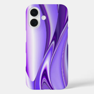 Lila Schneetraum , Abstrakte Fantasie-Rainbow-Kuns iPhone 16 Hülle