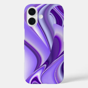 Lila Schneetraum , Abstrakte Fantasie-Rainbow-Kuns iPhone 16 Hülle