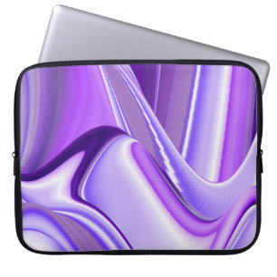 Lila Schneetraum , Abstrakte Fantasie-Rainbow-Kuns Laptopschutzhülle