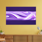 Lila Schneeträume, Abstrakte Fantasy Rainbow Art Leinwanddruck (Insitu (Wohnzimmer))