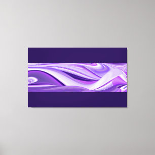 Lila Schneeträume, Abstrakte Fantasy Rainbow Art Leinwanddruck