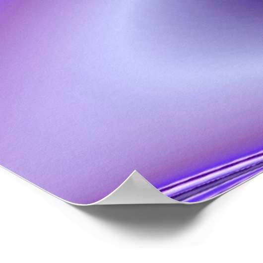 Lila Schneeträume, Abstrakte Fantasy Rainbow Art Poster (Ecke)