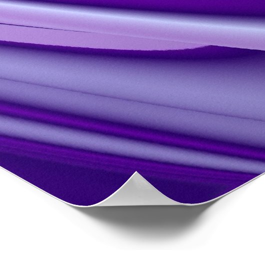 Lila Schneeträume, Abstrakte Fantasy Rainbow Art Poster (Ecke)