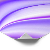 Lila Schneeträume, Abstrakte Fantasy Rainbow Art Poster (Ecke)
