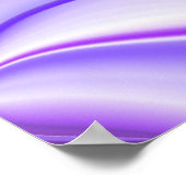 Lila Schneeträume, Abstrakte Fantasy Rainbow Art Poster (Ecke)