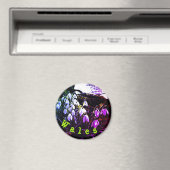 Lila Schneeverfahren am Hafren-Kühlschrankmagnet Magnet (In Situ (Geschirrspüler))