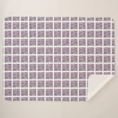Lila Schnittmuster Sherpadecke (Vorderseite (Horizontal))