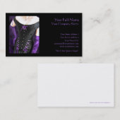 Lila Schnürsenkel - Visitenkarte (Vorne/Hinten)