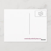 Lila Schönheit Postkarte (Rückseite)