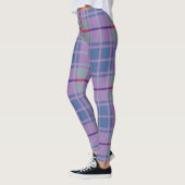Lila schottisch Kariert Leggings (Links)