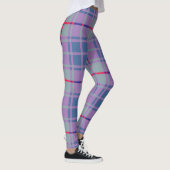 Lila schottisch Kariert Leggings (Rechts)