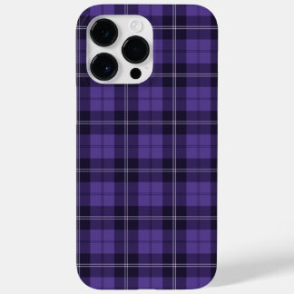 Lila-schottisches Tartan-Muster Case-Mate iPhone 14 Pro Max Hülle