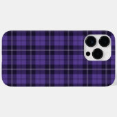 Lila-schottisches Tartan-Muster Case-Mate iPhone Hülle (Rückseite (Horizontal))