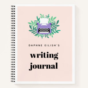 Lila Schreibschrift Grünschrift Notizblock