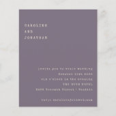 Lila Schriftart für Schreibmaschinenheiraten (Vorderseite)