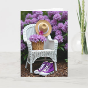 Lila Schuhe Geburtstagskarte Karte