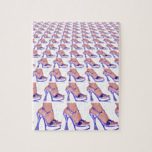 Lila Schuhpumpen für High Heel Puzzle