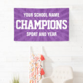 Lila Schulsportteammeister Banner (Insitu)