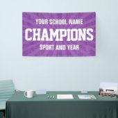Lila Schulsportteammeister Banner (Messeveranstaltung)