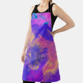 Lila Schürze mit schlankem Mehrfach-Druck (InSitu)