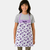 Lila Schürze von Cupcake Personalisiert Kids (Insitu)