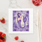 Lila Schwangerschaft Meerjungfrau von Renee Serviette (Beispiel)