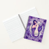 Lila Schwangerschaft mermaid Gedächtnisbuch von Re Notizblock (Innenseite)