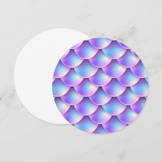 lila Schwanz Save The Date (Vorne/Hinten)