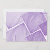 Lila & schwarz "50 and Fabulous" Party Einladung (Rückseite)