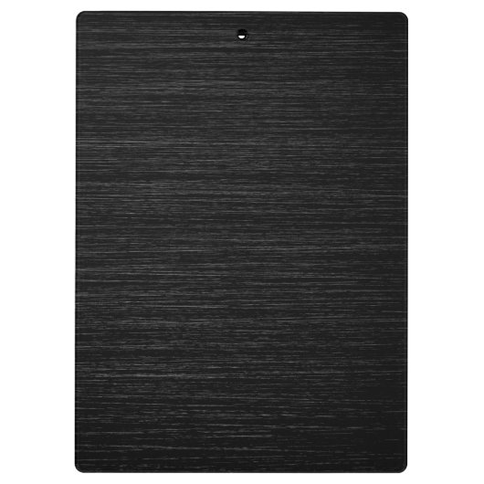 Lila Schwarz-Bürstenmetall-Glitzer-Monogramm Klemmbrett (Rückseite)