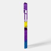 Lila Schwarz-Gelb-Explosionsfarben-Spaß Case-Mate iPhone Hülle (Rückseite / Links)