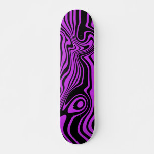 Lila schwarz gestreifte Skateboards wählen Farben