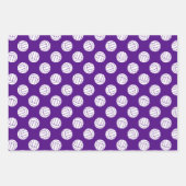 lila schwarz koordinierende Farbkombination Volley Geschenkpapier Set (Vorderseite 2)