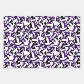 lila schwarz koordinierende Farbkombination Volley Geschenkpapier Set (Vorderseite)