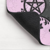 Lila/Schwarz-personalisiertes Pentagramm Mousepad (Ecke)