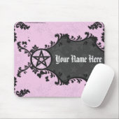 Lila/Schwarz-personalisiertes Pentagramm Mousepad (Mit Mouse)