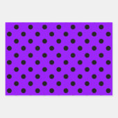 Lila & Schwarz Schwarz Geschenkpapier Set (Vorderseite 3)