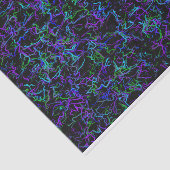 Lila, schwarz und blau Abstrakt Seidenpapier (Ausschnitt)