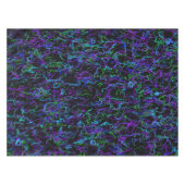 Lila, schwarz und blau Abstrakt Tischdecke (Vorderseite (Horizontal))