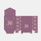 lila Schwarz und Gold, einfach elegant Geschenkschachtel (Ungefaltet)