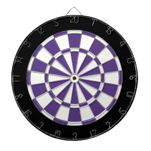 Lila Schwarz und Weiß Dartscheibe
