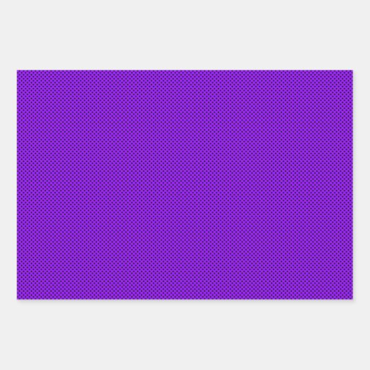 Lila, schwarz und weiß geschenkpapier set (Vorderseite 2)